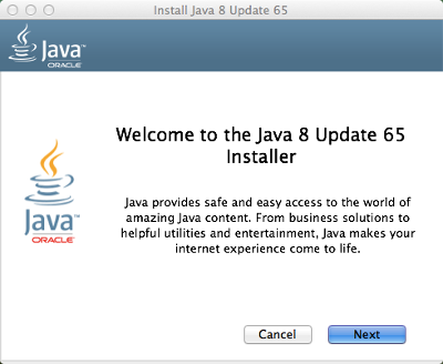 java for osx not finishing download